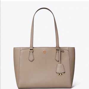 Tory Burch Robinson Small Tote - Gray Heron
